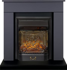 Каминокомплект Bergen (Разборный) Серый графит (Ширина 860 мм) с очагом Royal Flame Majestic FX Black RC