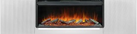 Каминокомплект Портал-тумба Sanremo (Разборный) Бьянко белый с очагом Royal Flame Vision 42 LOG LED