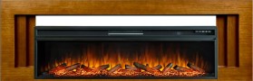 Каминокомплект Line 60 Орех с очагом Royal Flame Vision 60 LOG LED