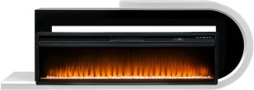 Каминокомплект Basel 60 R Белый с черным с очагом Royal Flame Vision 60 LED