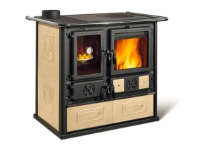 Отопительно варочная печь La Nordica Rosa SX Reverse 16 ceramica Liberty Pann (бежевый)