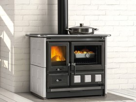 Отопительно варочная печь La Nordica ROSA XXL 16 MAIOLICA Bianco infinity (белый)