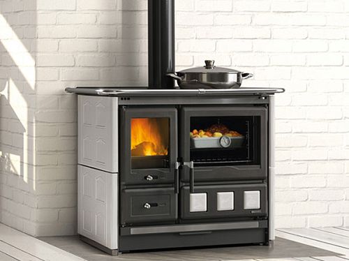 Отопительно варочная печь La Nordica ROSA XXL 16 MAIOLICA Bianco infinity (белый)