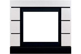 Портал Modern 23 (Разборный) - Белый с черным - под очаги Royal Flame