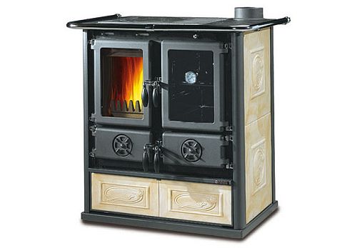 Отопительно варочная печь La Nordica Rosetta 16 Ceramica Liberty Pann (бежевый)
