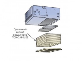 Приточный гибкий воздуховод TCB-CA281BE