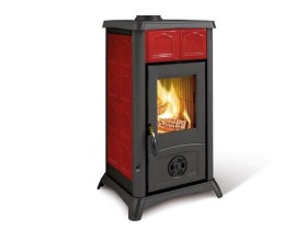 Печь-камин La Nordica Gemma Lean Ceramica Elegance Bordeaux (бордовый)