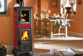 Печь-камин La Nordica Gemma Forno Elegance Bordeaux (бордовый)