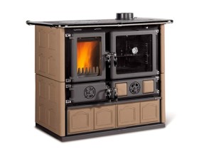 Отопительно варочная печь La Nordica Rosa 5.0 Maiolica TORTORA (тортора)