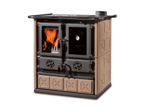 Отопительно варочная печь La Nordica Rosetta 5.0 Maiolica - Tortora (тортора)