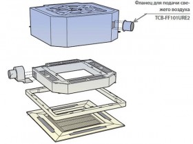 Фланец для подачи свежего воздуха TCB-FF101URE2