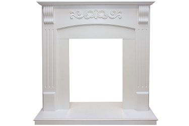 Портал Sorrento угловой - Белый дуб - под очаги Royal Flame