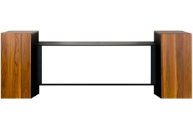 Портал-тумба Style (Разборный) - Орех с черным - под очаги Royal Flame