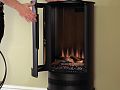 Трехсторонний электрокамин с обогревом BRITISH FIRES Ashurst Barrel Stove. Фото 4