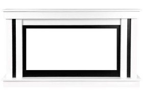 Портал Cosmo 42 (Разборный) - Белый с черным - под очаги Royal Flame