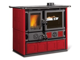 Отопительно варочная печь La Nordica Rosa16 Maiolica Bordeaux (бордовый)