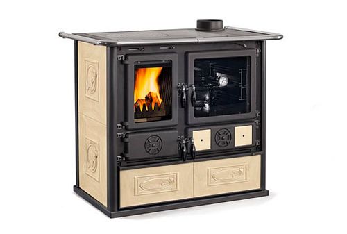 Отопительно варочная печь La Nordica Rosa 5.0 Ceramica Liberty - Pann (бежевый)