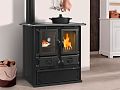 Печь-камин La Nordica Rosetta Sinistra 16 Steel Nero Antracite (черный). Фото 2