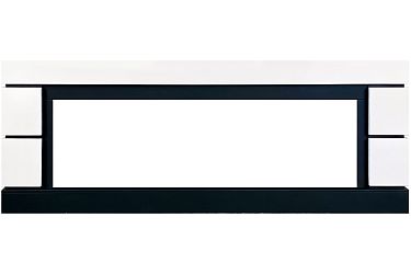 Портал Modern 60 (Разборный) - Белый с черным - под очаги Royal Flame