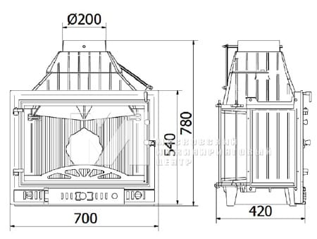 Габариты Kawmet W3 LB