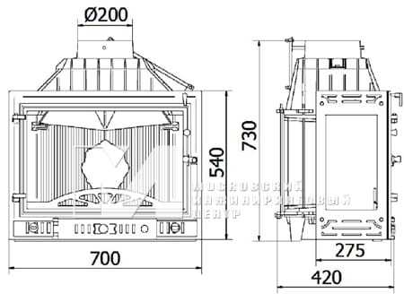 Габариты Kawmet W4 PB